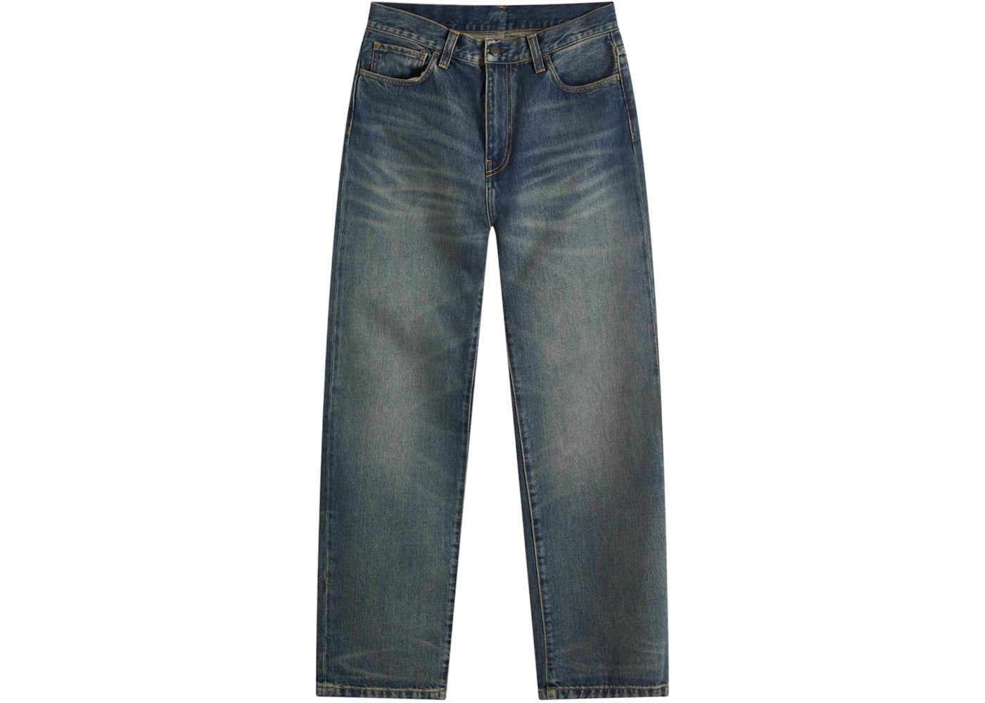 Carhartt WIP Landon Loose Tapered Jeans Blue Worn Used Wash