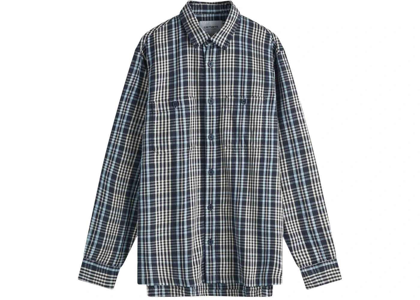 Carhartt WIP Mandlik Overshirt Dark Navy Check