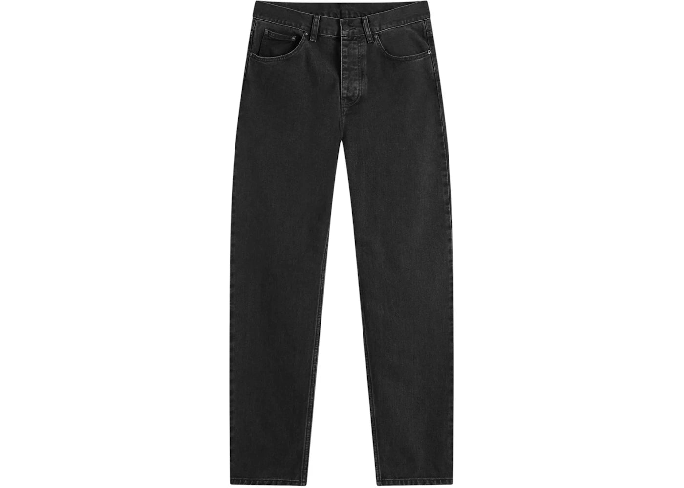 Carhartt WIP Newel Relaxed Tapered Jeans Black Stone Washed