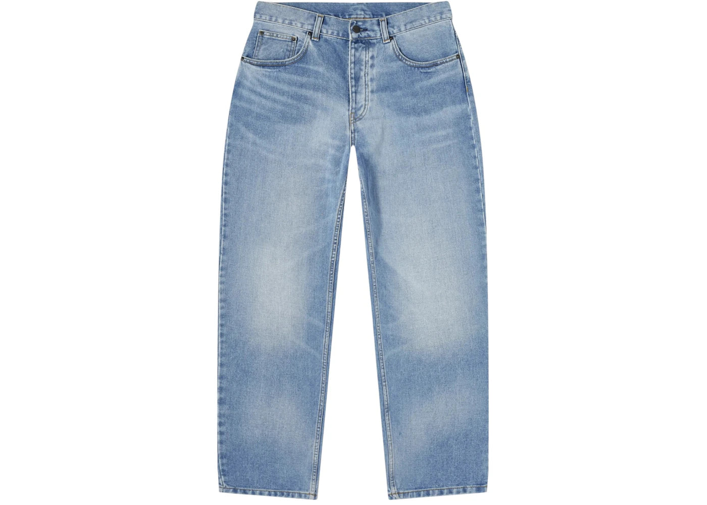 Carhartt WIP Newel Relaxed Tapered Jeans Blue Light Used Wash