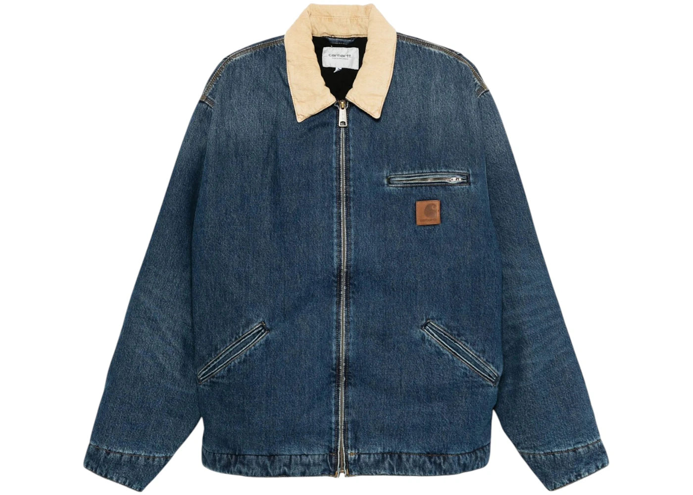 Carhartt WIP OG Detroit Jacket Blue/Dusty H Brown (Worn Used Wash)