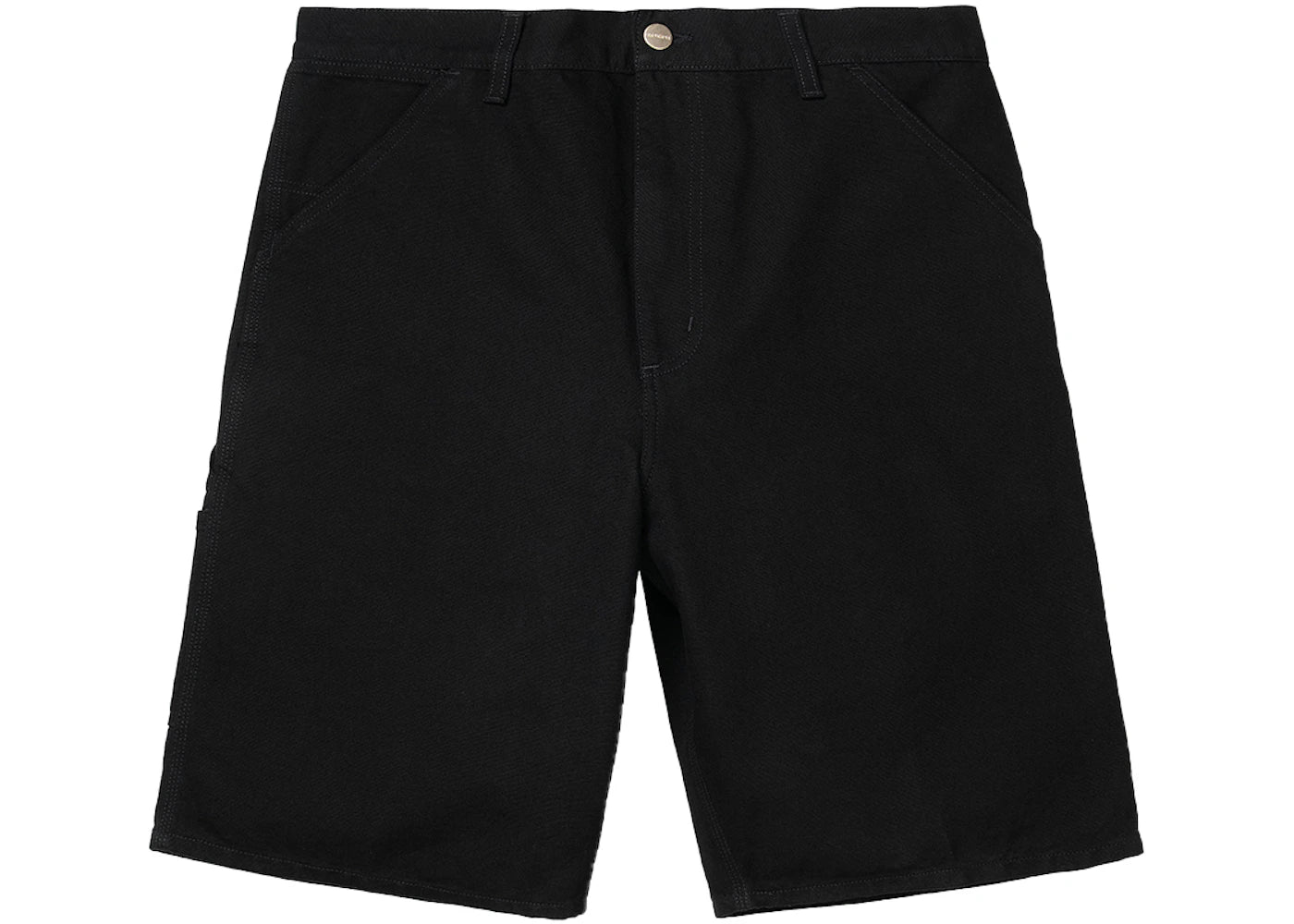 Carhartt WIP Single Knee Dearborn Canvas 12oz Relaxed Fit Shorts Black (Rinsed)
