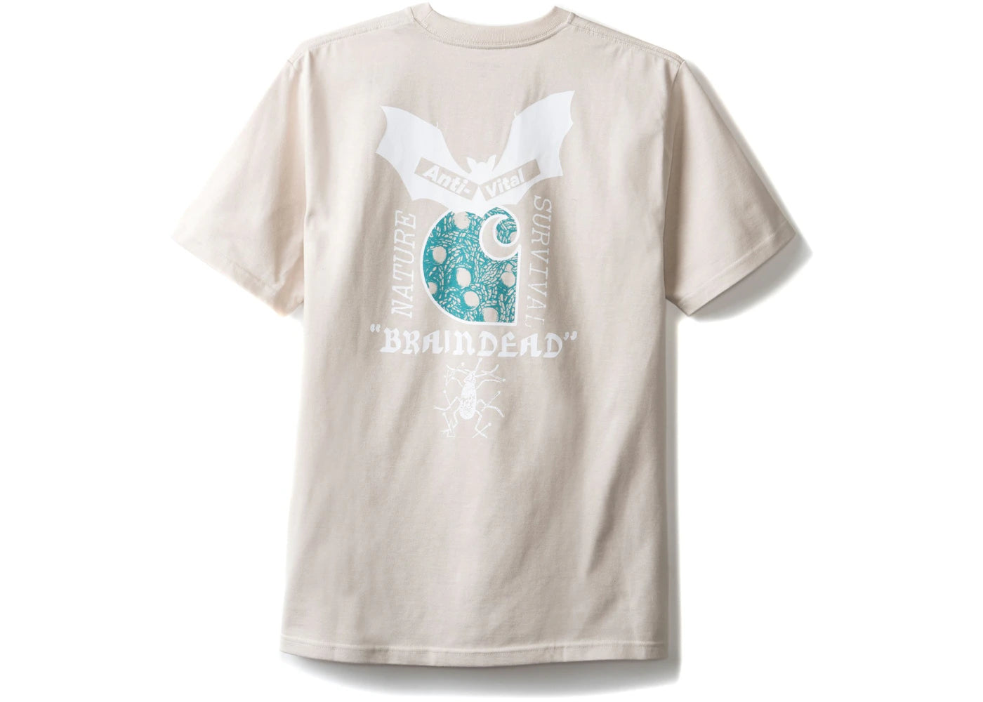 Carhartt WIP x Brain Dead Anti-Viral Short Sleeve Pocket Tee Beige