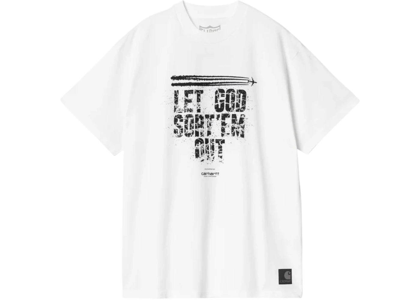 Carhartt WIP x Clipse S/S Let God Sort Em Out T-Shirt White/Black