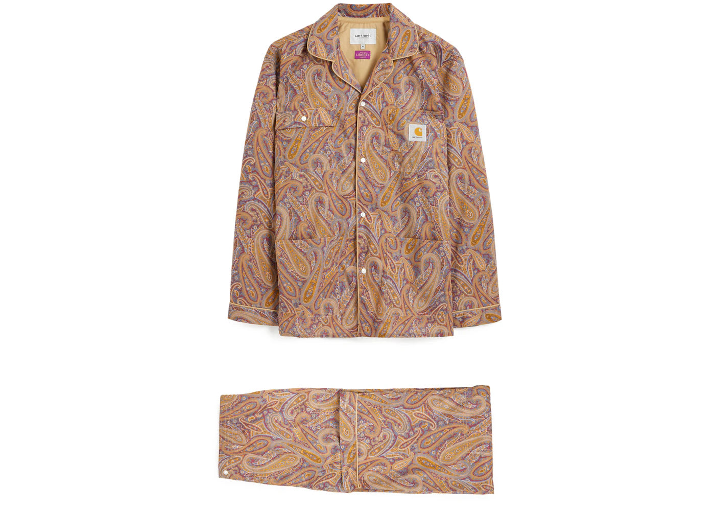 Carhartt WIP x Liberty Fabric Paisley Park Liberty Print Pyjama Set Brown