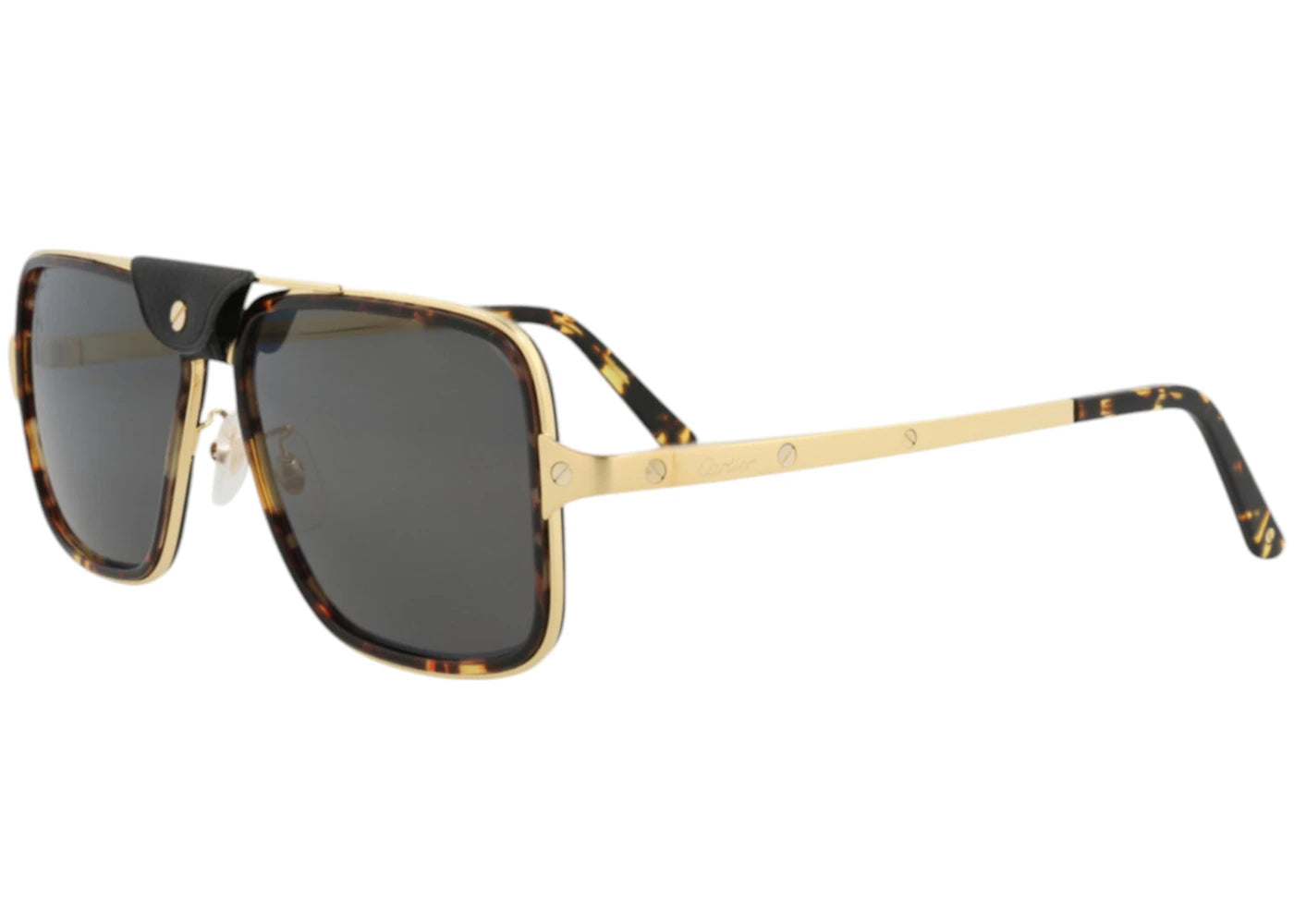 Cartier Aviator Sunglasses Havana Gold Grey (CT0263SA-30009357-004)