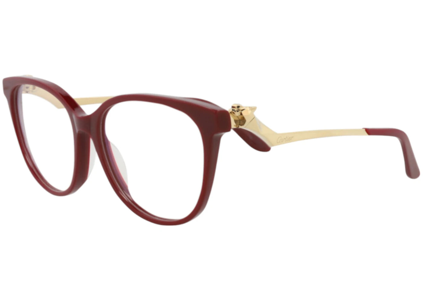 Cartier Cat Eye Eyeglasses Burgundy Burgundy Transparent (CT0119O-30003098-008)