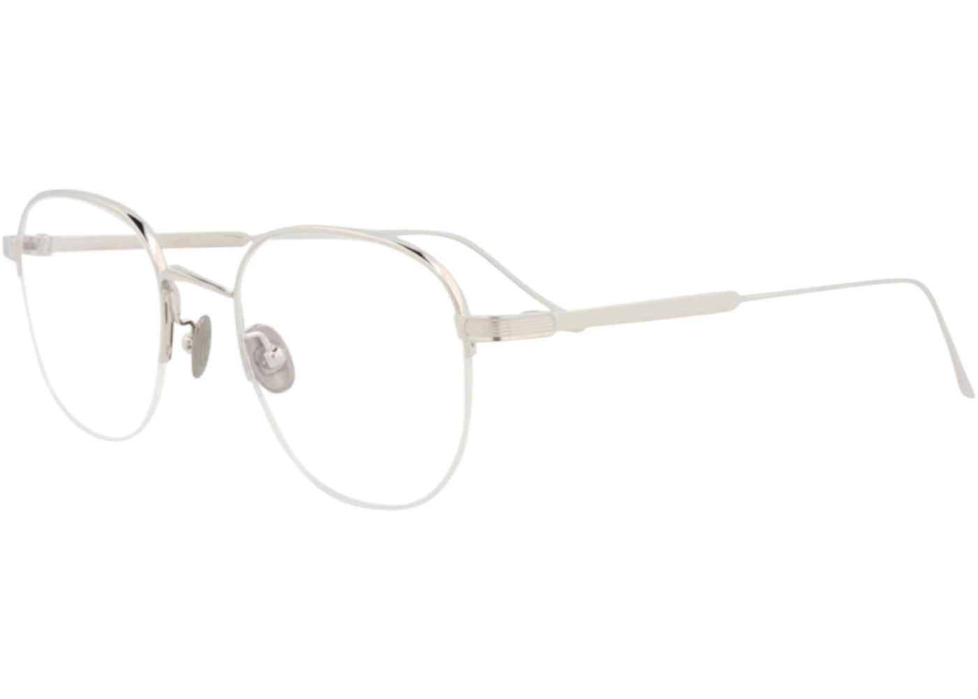 Cartier Round Eyeglasses Silver Silver Transparent (CT0164O-30003046-004)