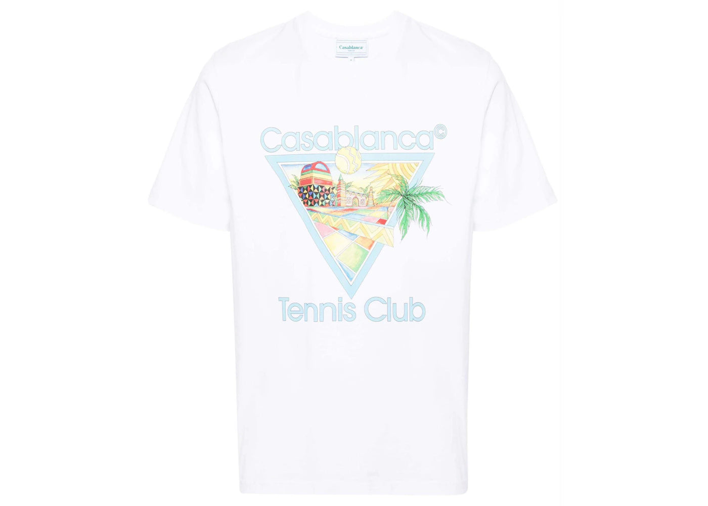 Casablanca Afro Cubism Tennis Club T-shirt White/Multicolor