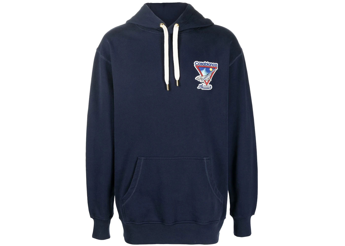 Casablanca Aiiiiir Motif Hoodie Navy Blue