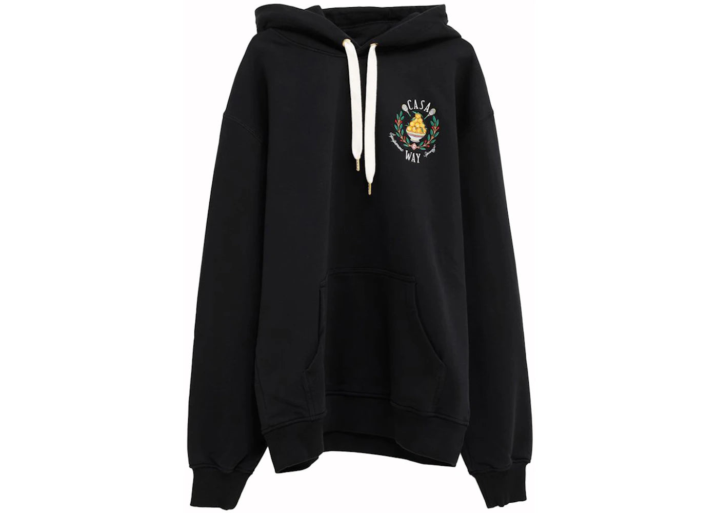 Casablanca Casa Way Embroidered Hoodie Black