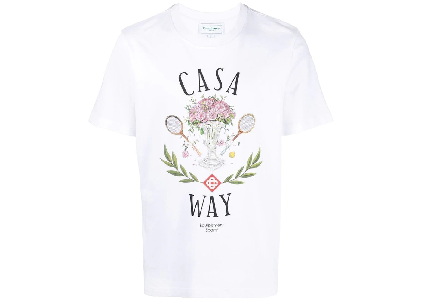 Casablanca Casa Way Print Organic Cotton T-shirt White