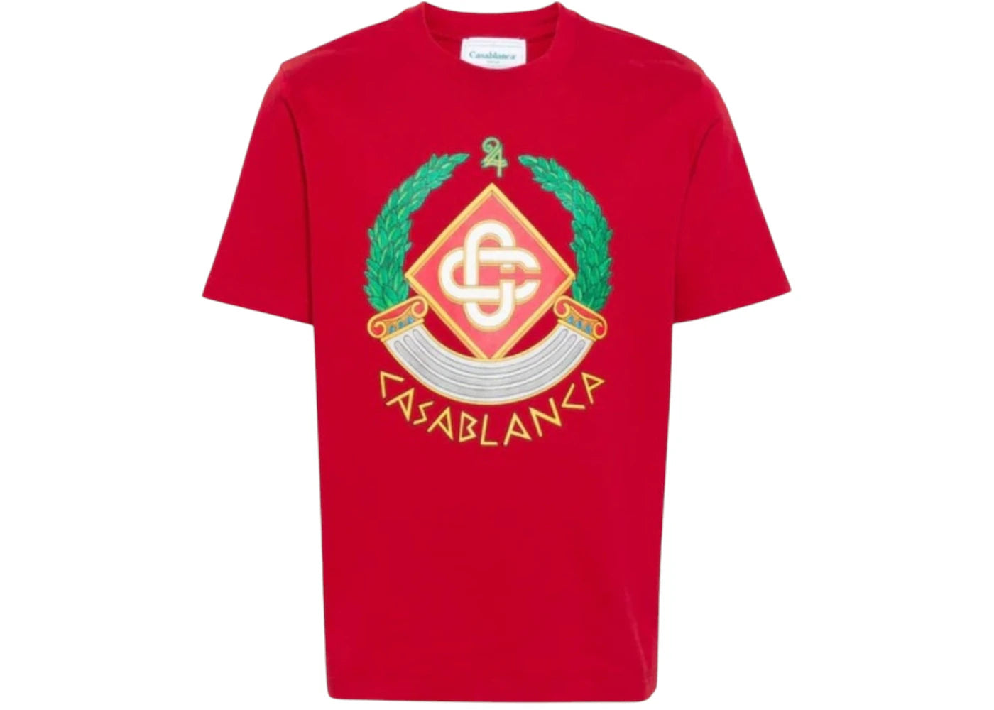 Casablanca Casablanca Crest Printed Logo T-Shirt Red
