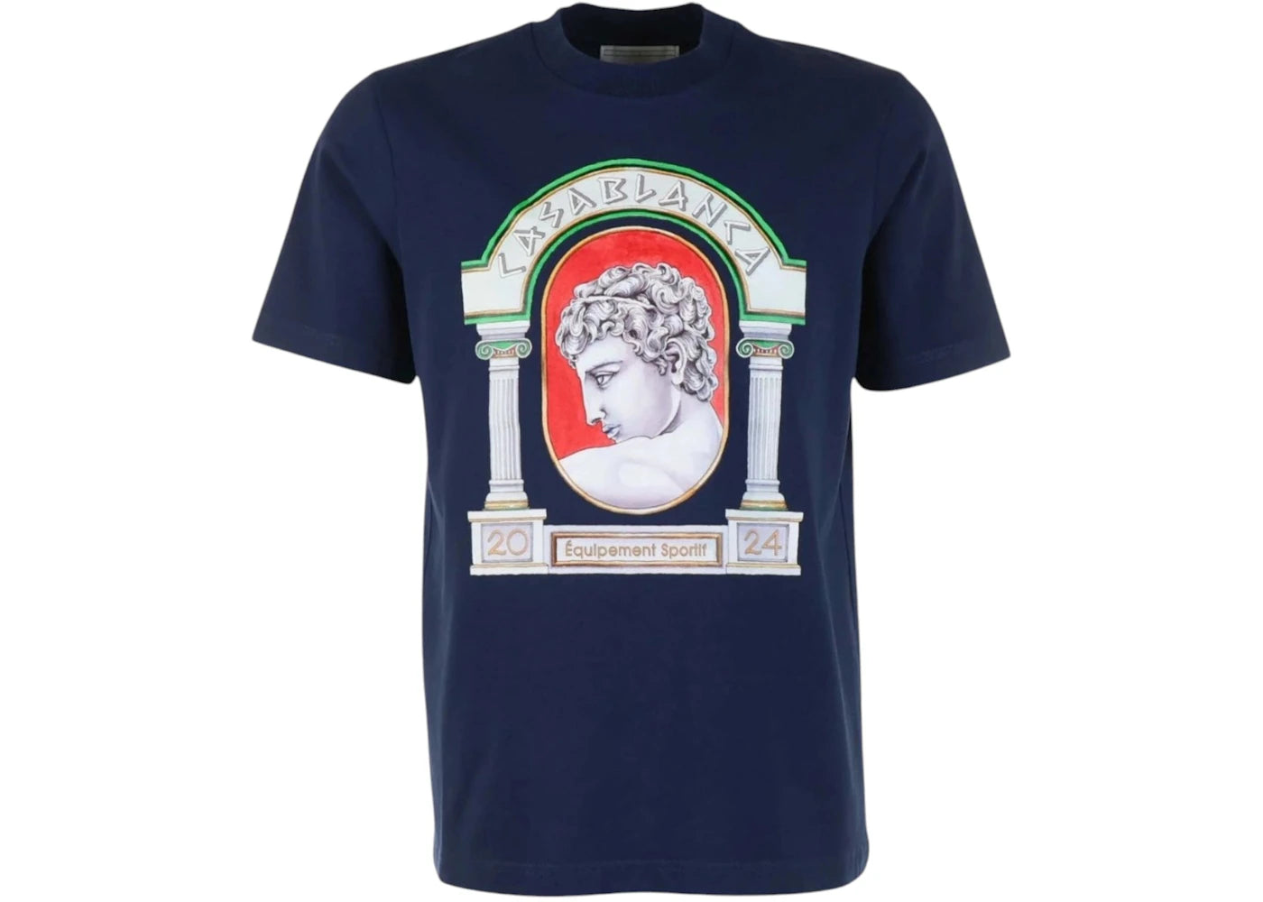 Casablanca Casablanca La Medallie Design T-Shirt Dark Blue