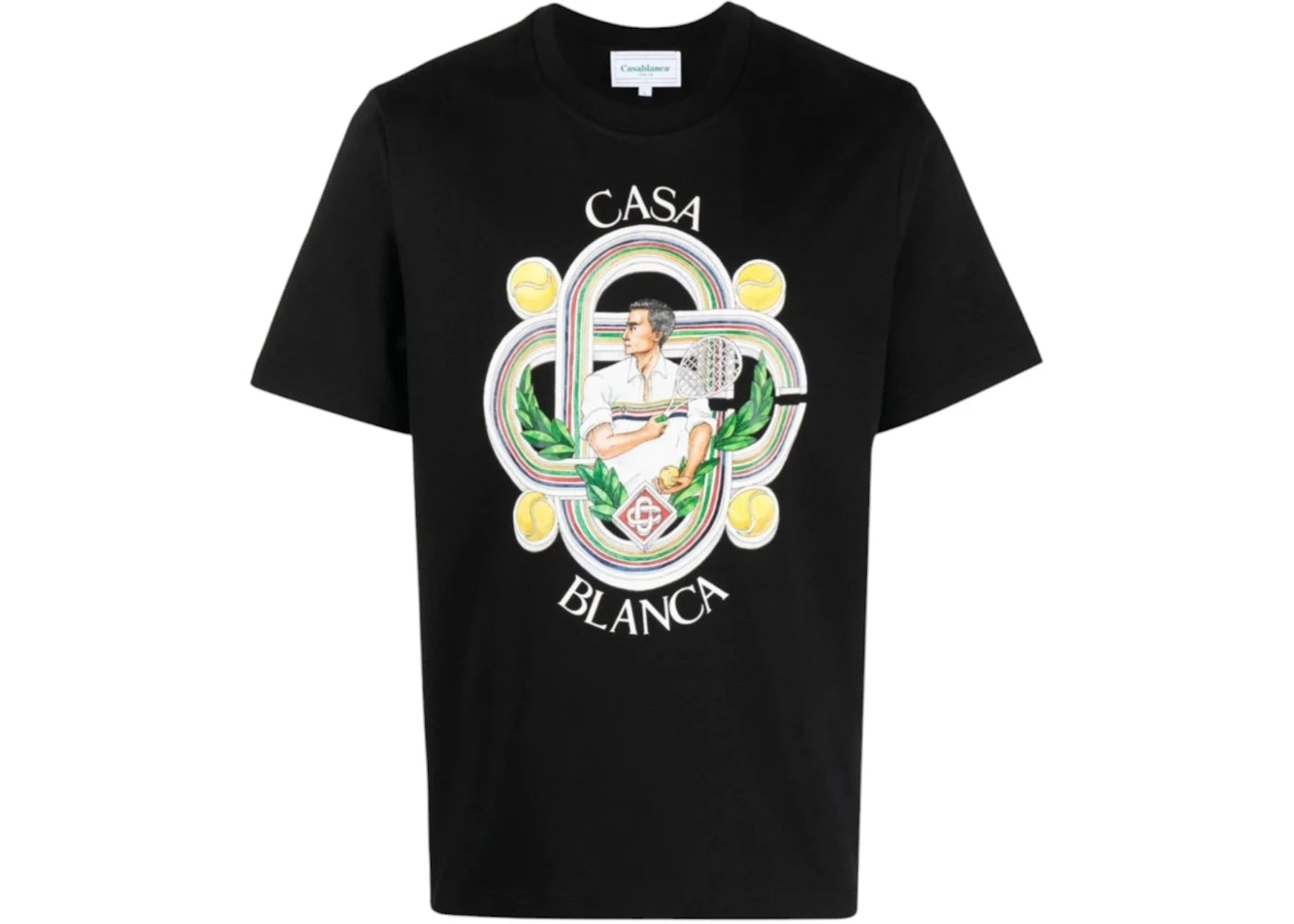 Casablanca Casablanca Le Joueur Design T-Shirt Black