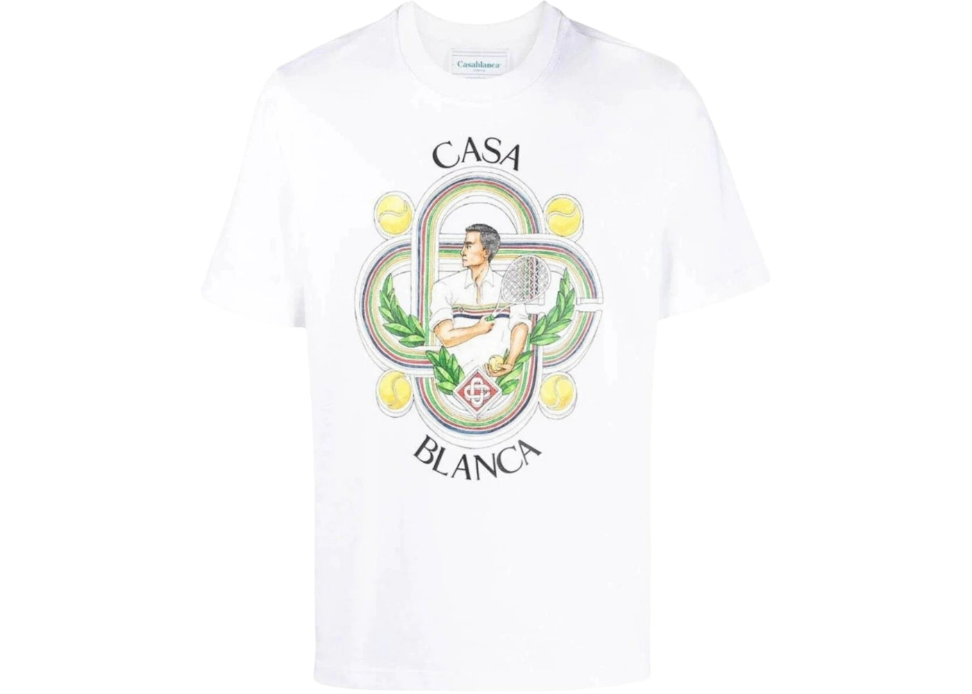 Casablanca Casablanca Le Joueur Design T-Shirt White
