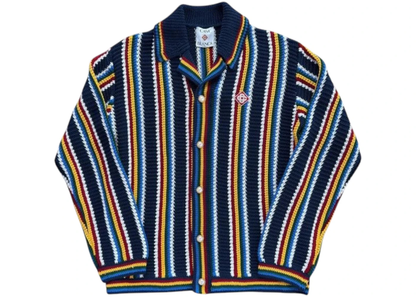 Casablanca Crochet Shacket Navy
