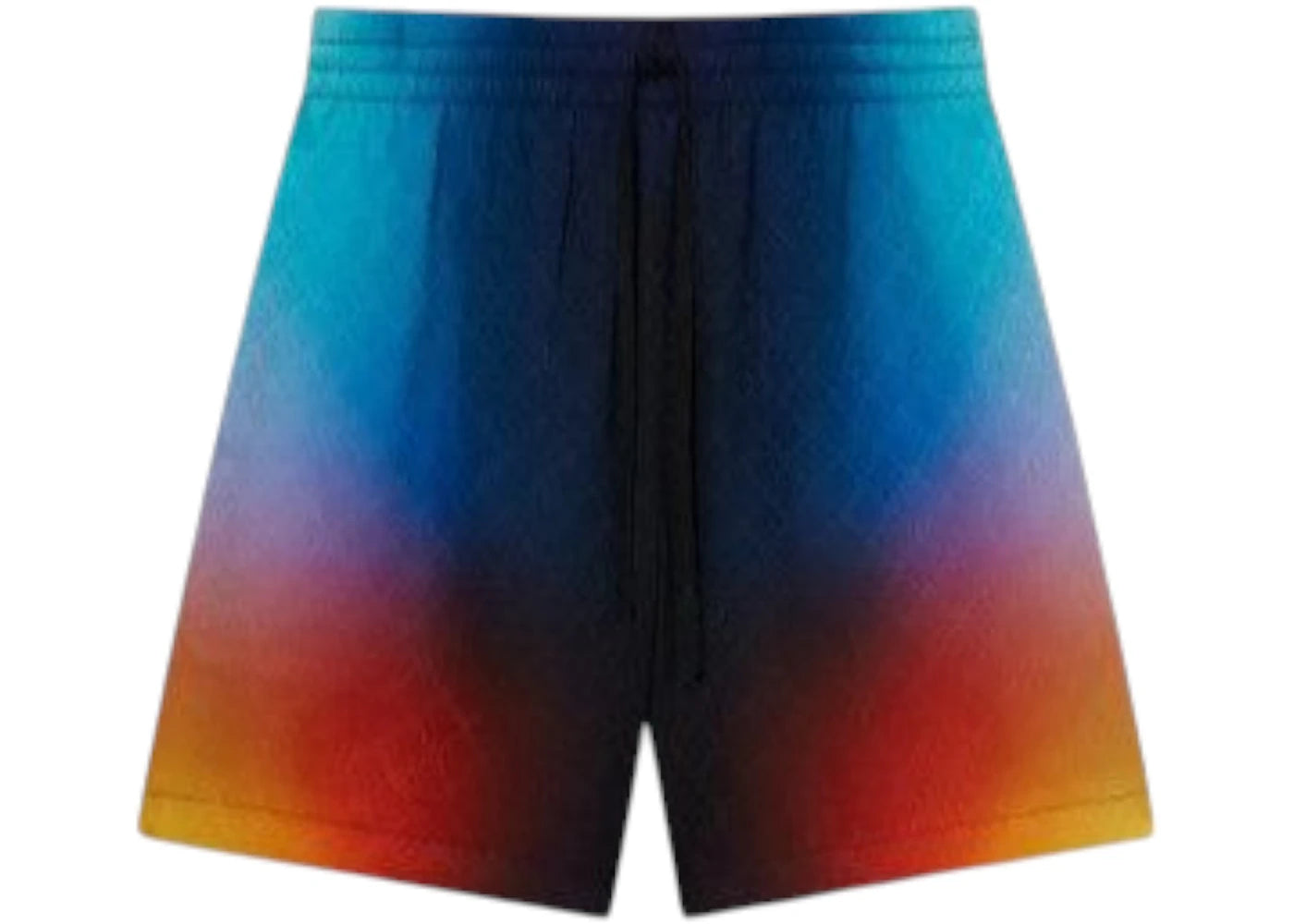 Casablanca Drawstring Silk Shorts Gradient