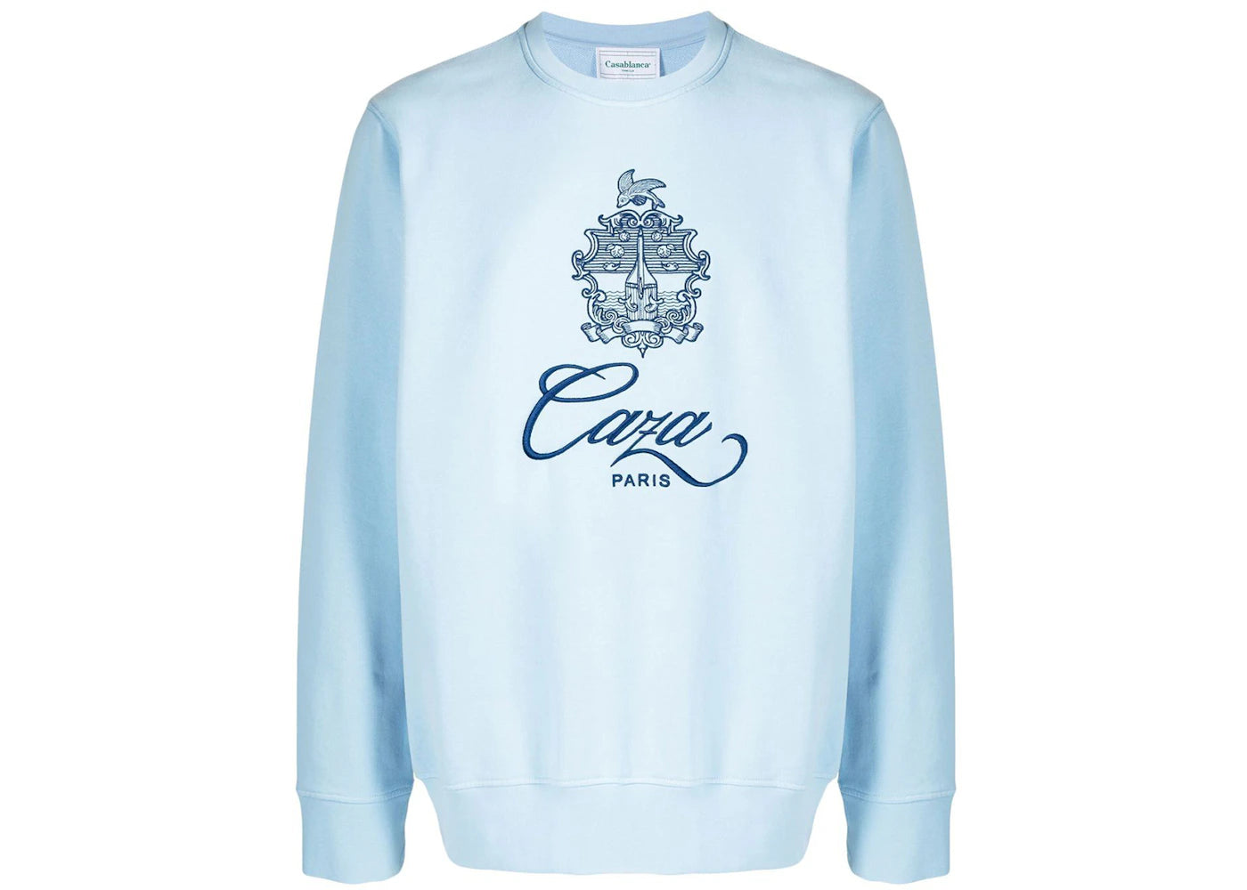 Casablanca Embleme De Caza Embroidered Sweatshirt Light Blue
