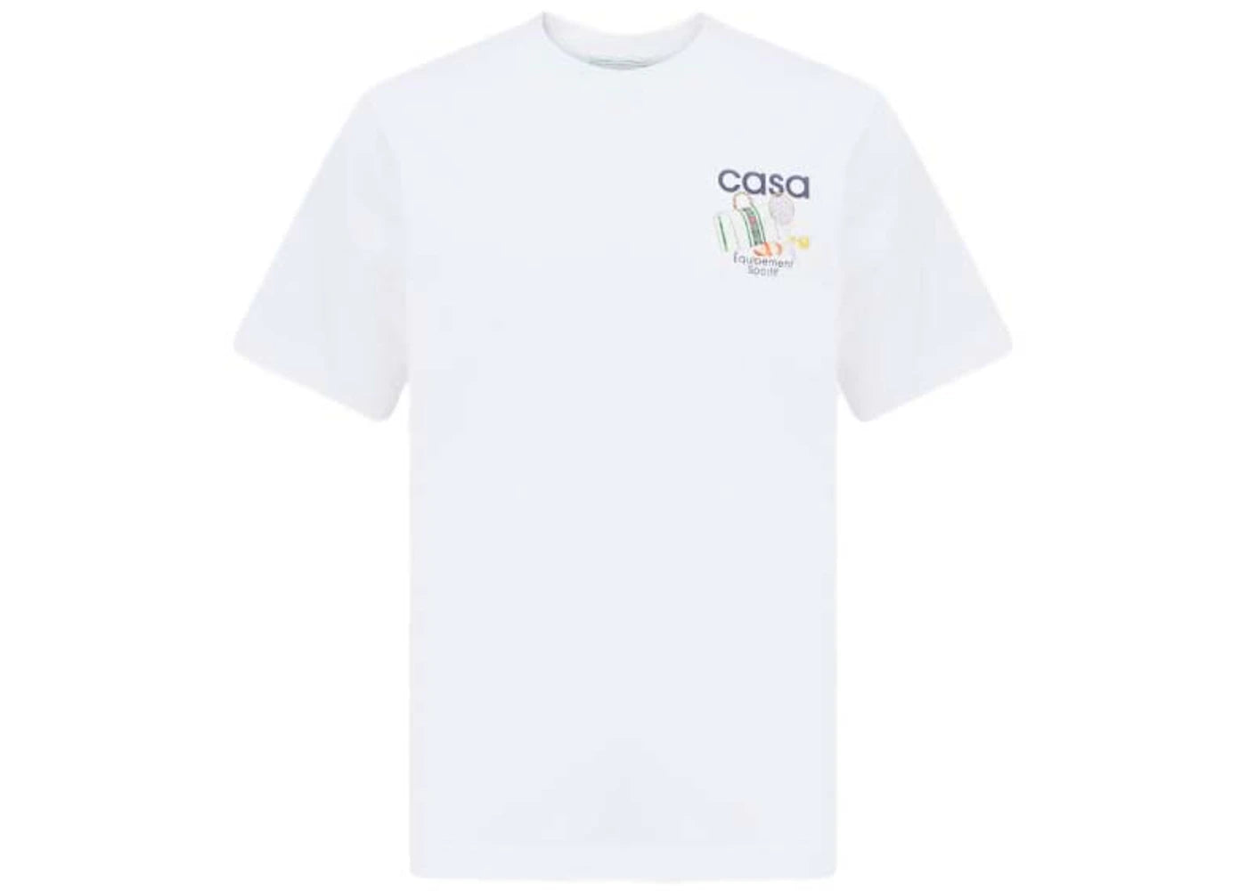 Casablanca Equipement Sportif Printed Unisex T-Shirt White