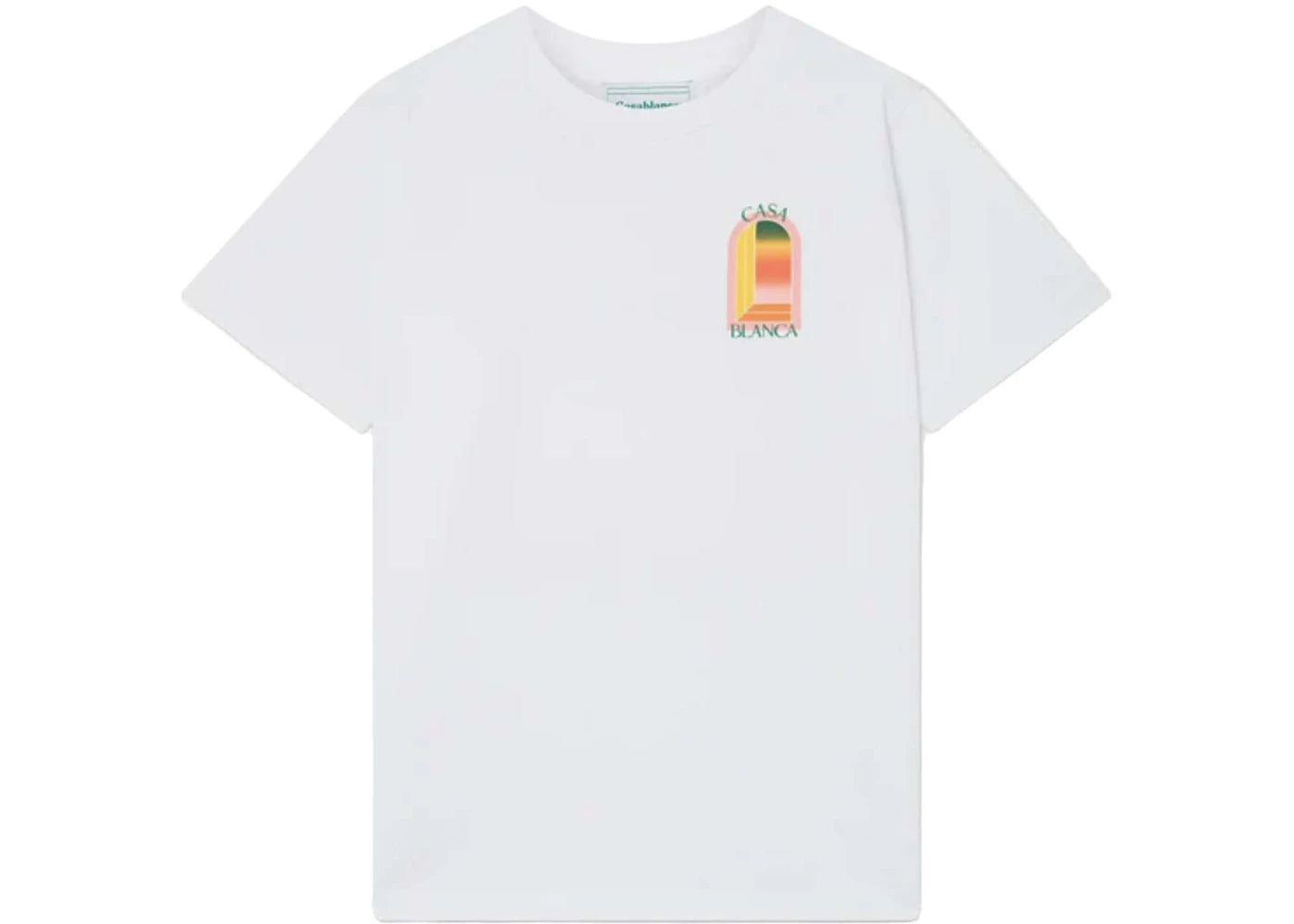 Casablanca Gradient Arch Logo T-Shirt White