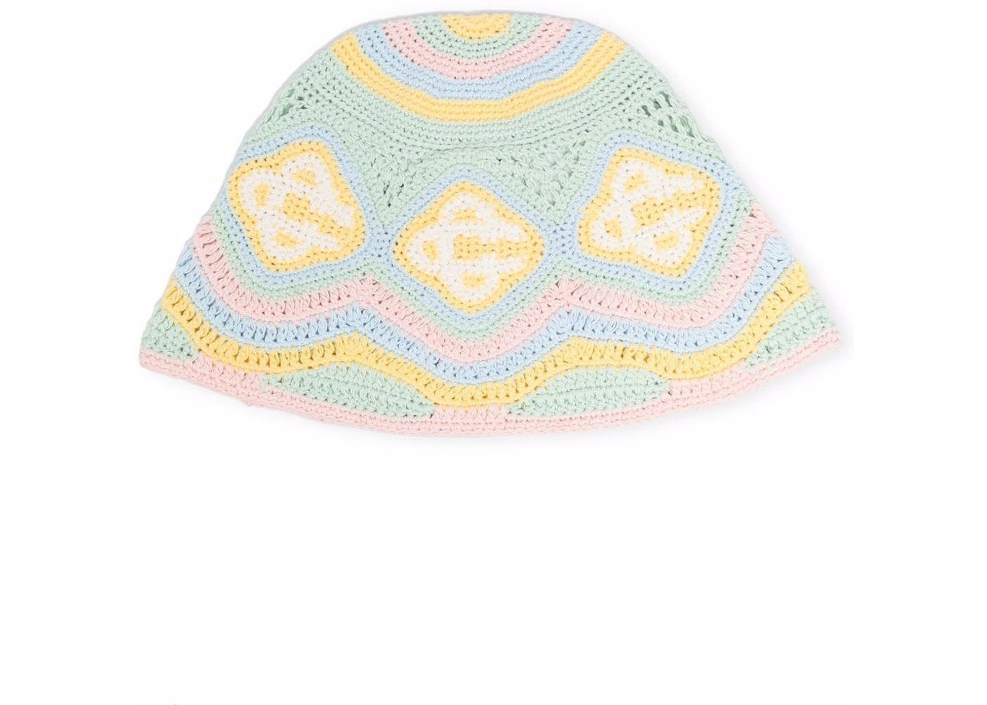Casablanca Monogram Logo Crochet Hat Multicolor
