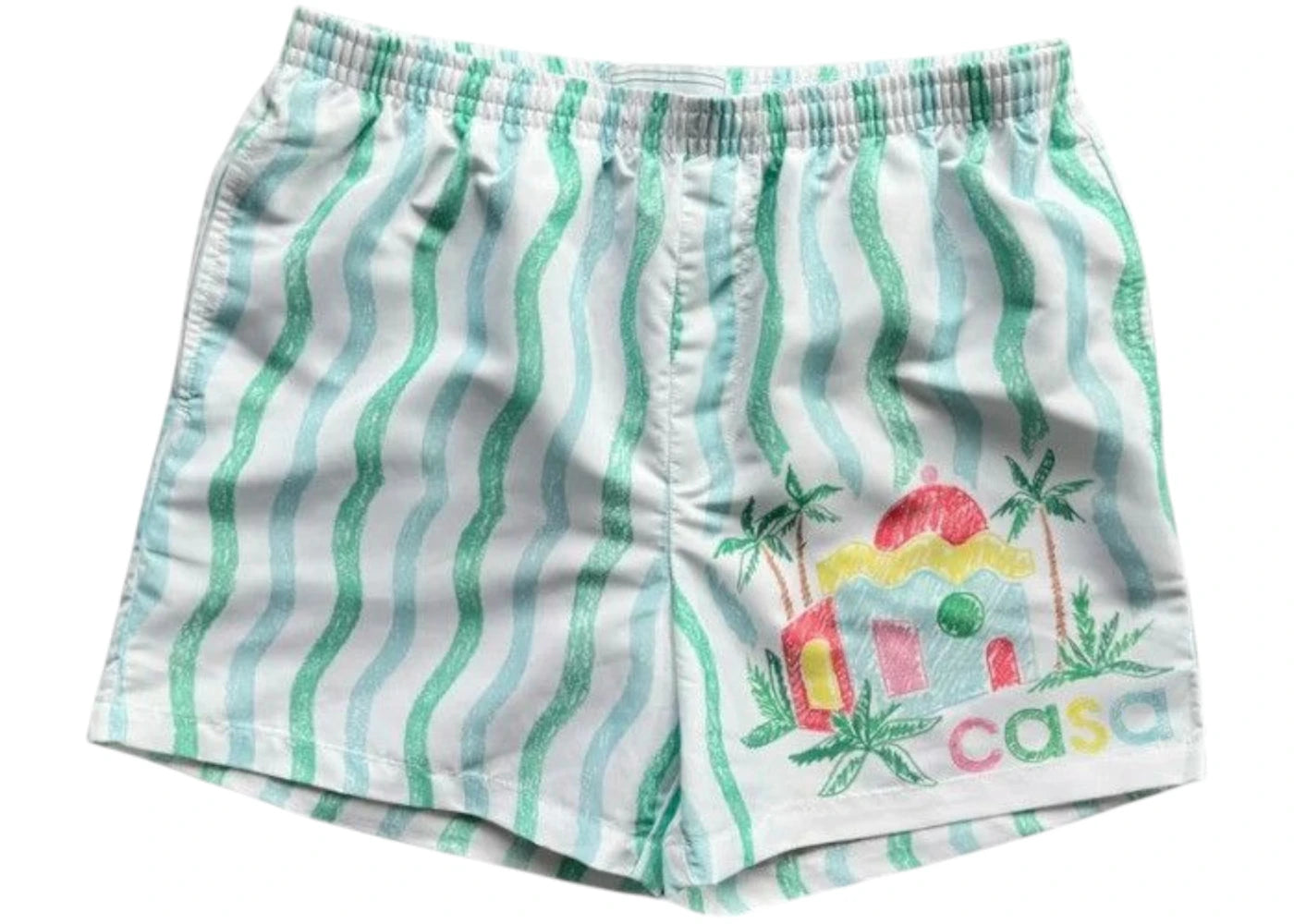 Casablanca Printed Swim Shorts White/Multi