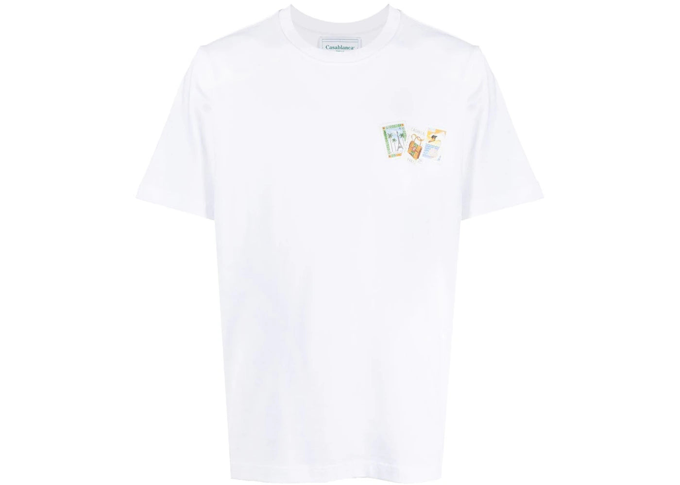 Casablanca Souvenirs De Vacances Stamp Print T-shirt White/Multi