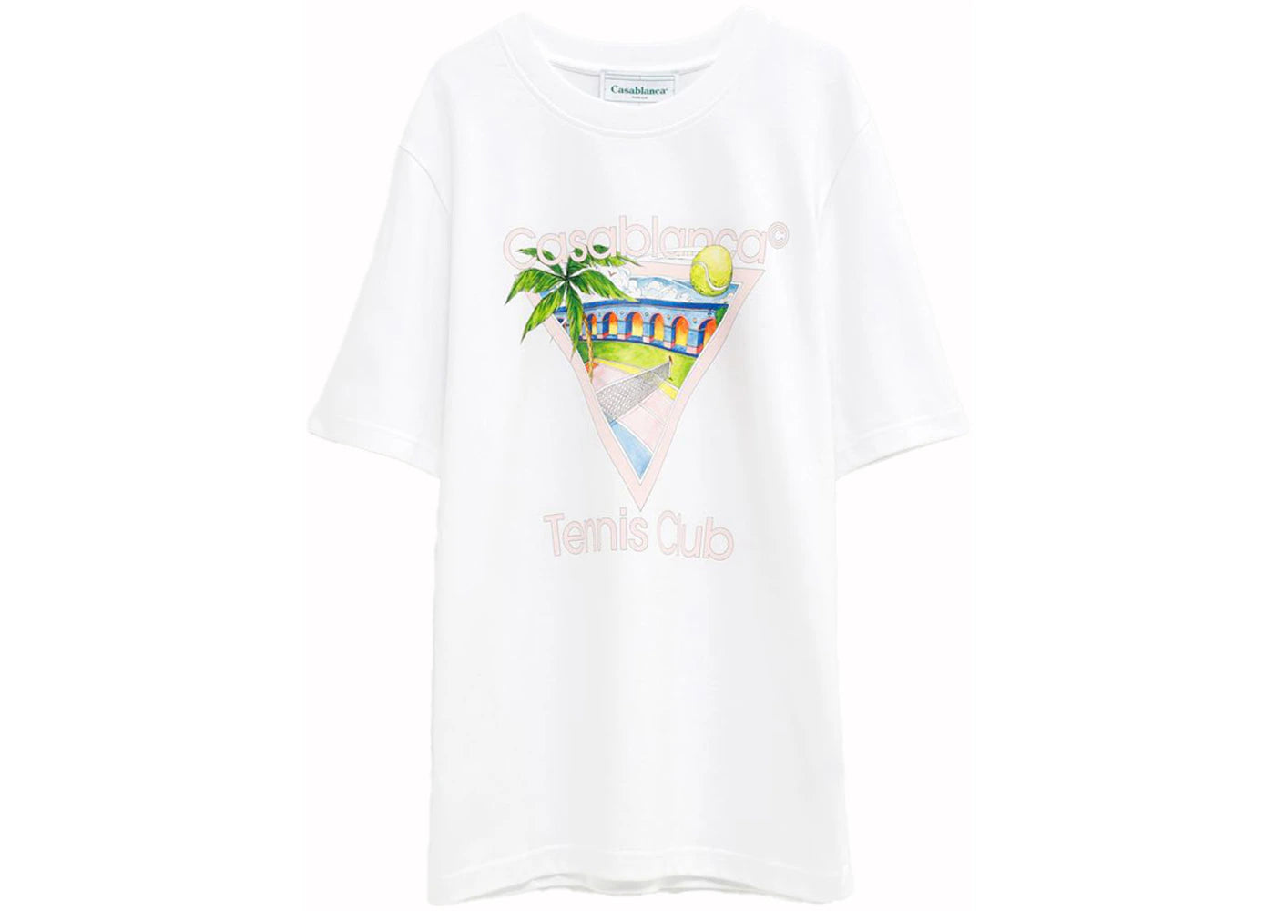 Casablanca Tennis Club Icon T-Shirt White