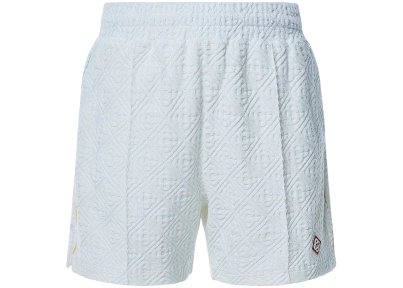Casablanca Toweling Monogram Shorts Light Blue