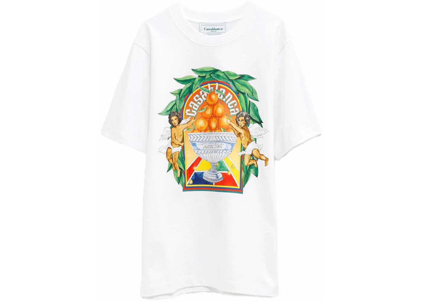 Casablanca Triomphe D'orange T-Shirt White