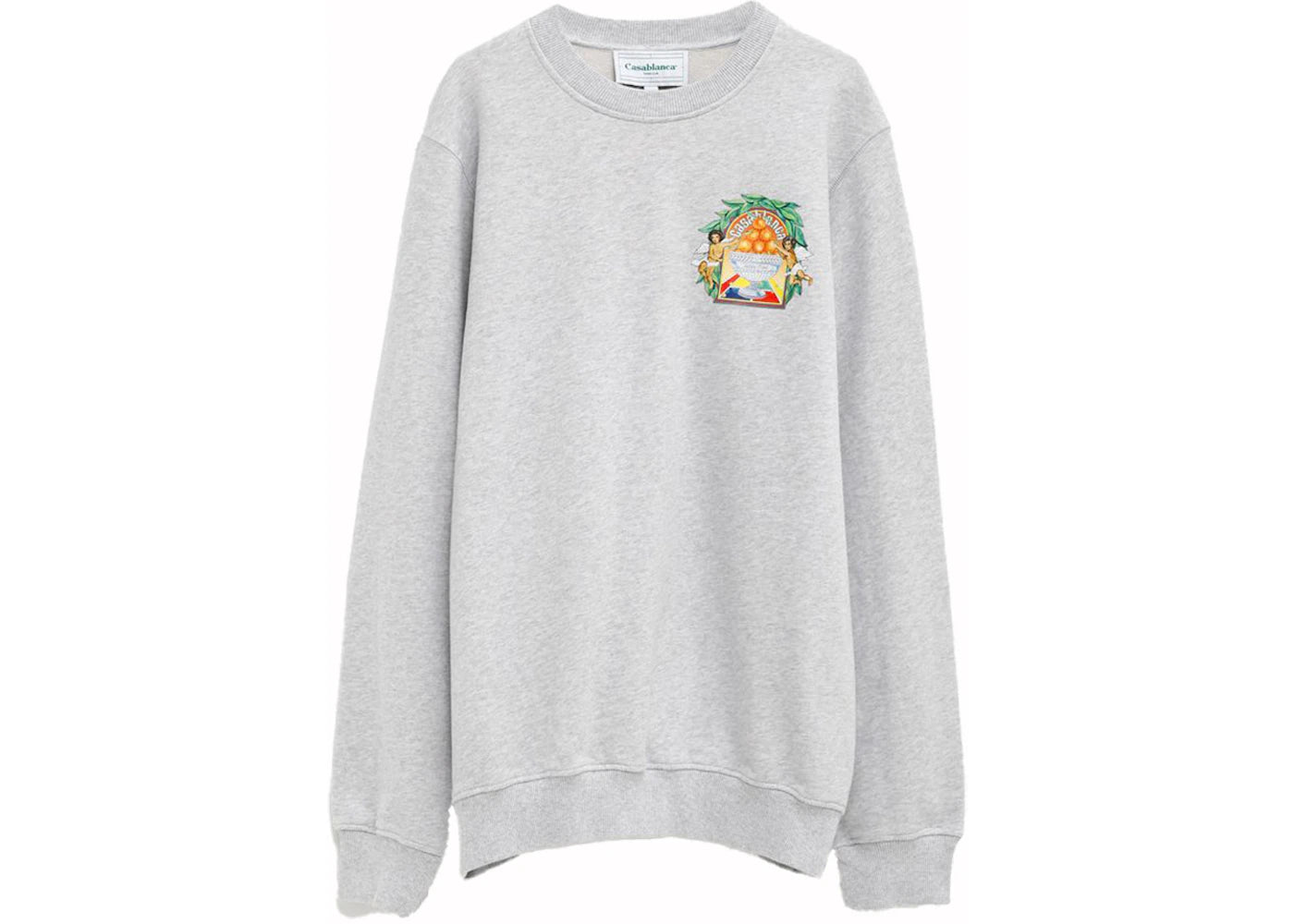 Casablanca Triomphe d'Orange Sweatshirt Grey
