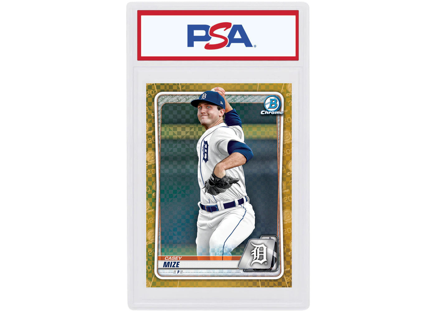 Casey Mize 2020 Bowman Chrome X Gold X-Fractor /3 #BCP-250 (PSA or BGS Graded)