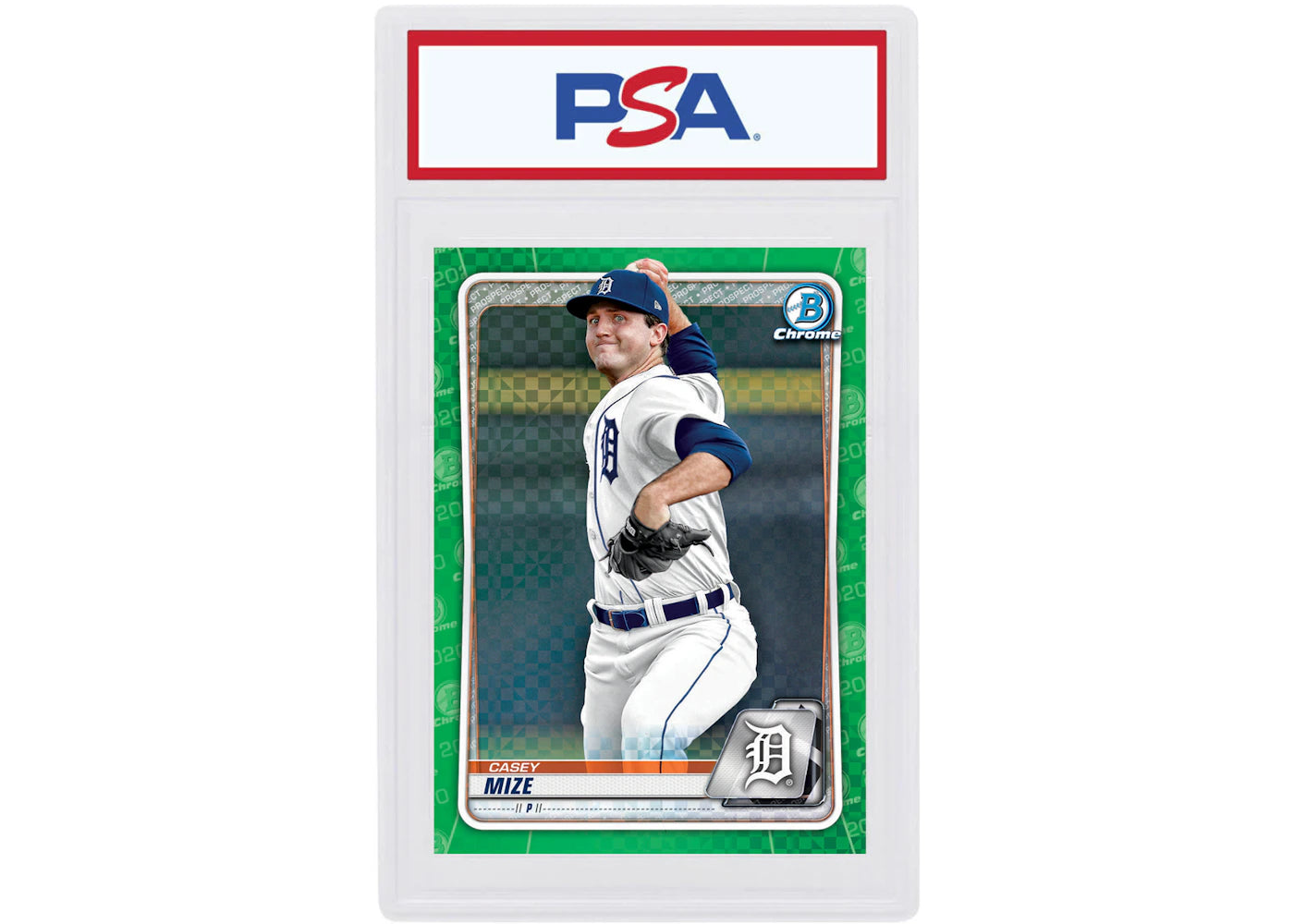 Casey Mize 2020 Bowman Chrome X Green X-Fractor /31 #BCP-250 (PSA or BGS Graded)