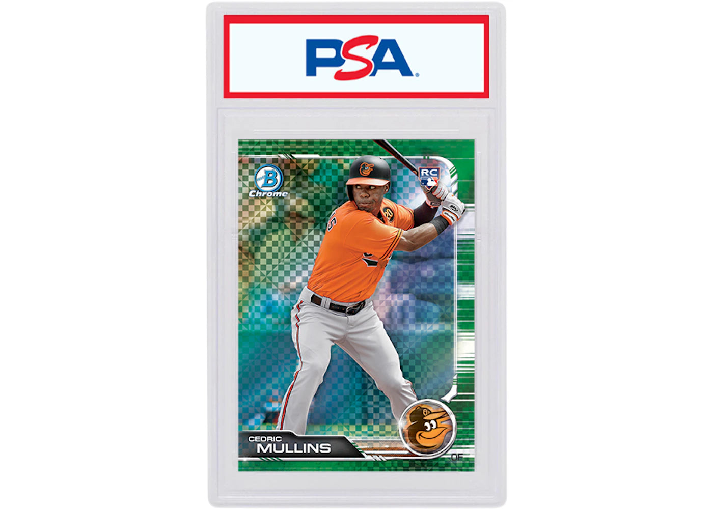 Cedric Mullins 2019 Bowman Chrome X Rookie Green X-Fractor /31 #29 (PSA or BGS Graded)