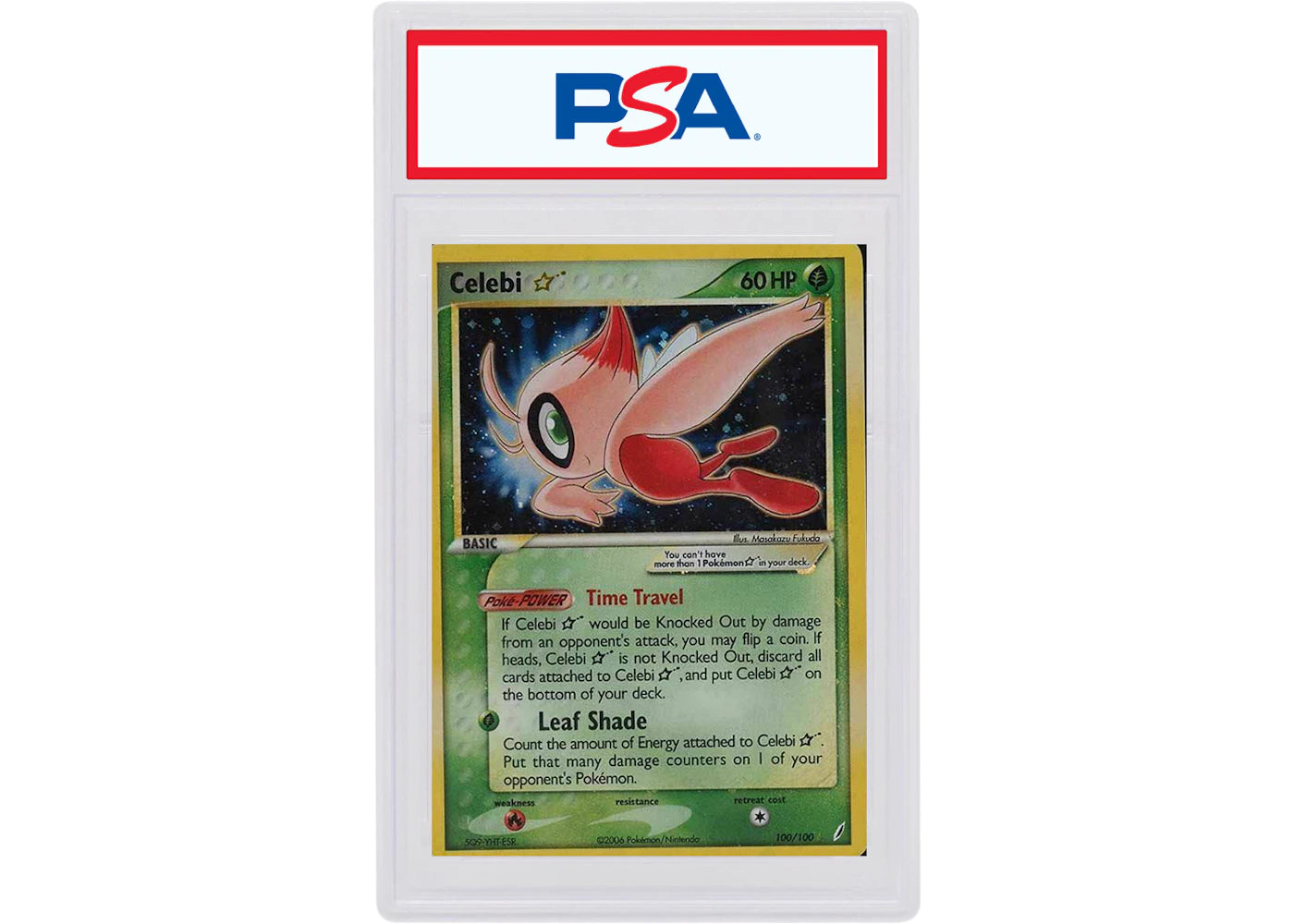 Celebi 2006 Pokemon TCG Gold Star EX Crystal Gaurdians Holo #100 (PSA or BGS Graded)