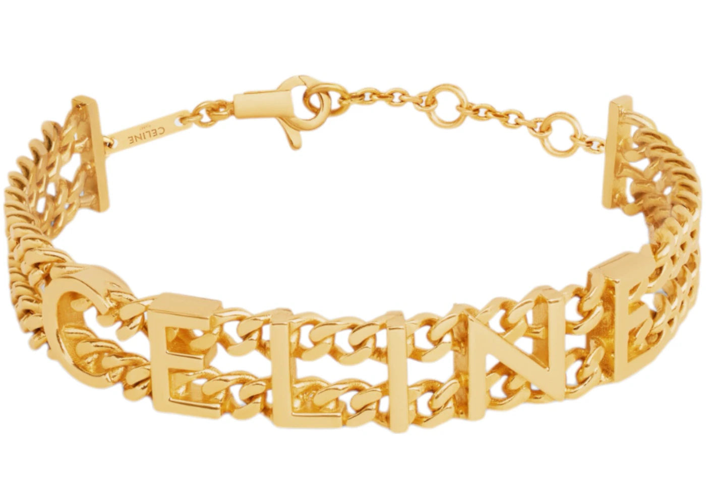 Celine Bracelet In Brass with Gold Finish Gourmette Gold