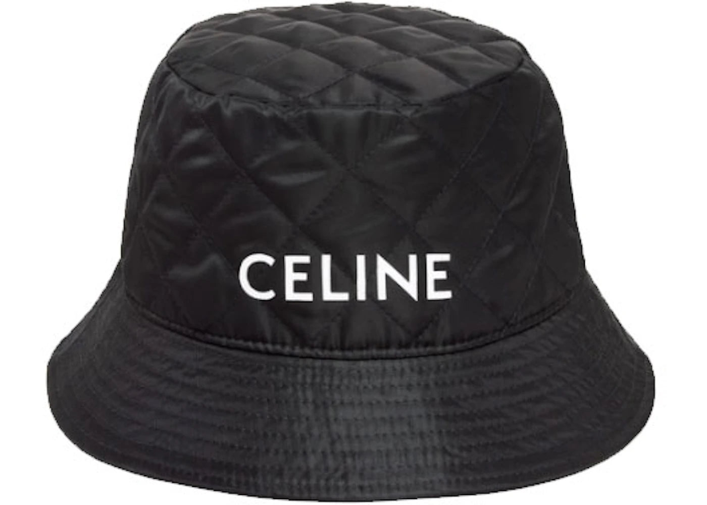 Celine Bucket Hat In Vinyl Twill Black