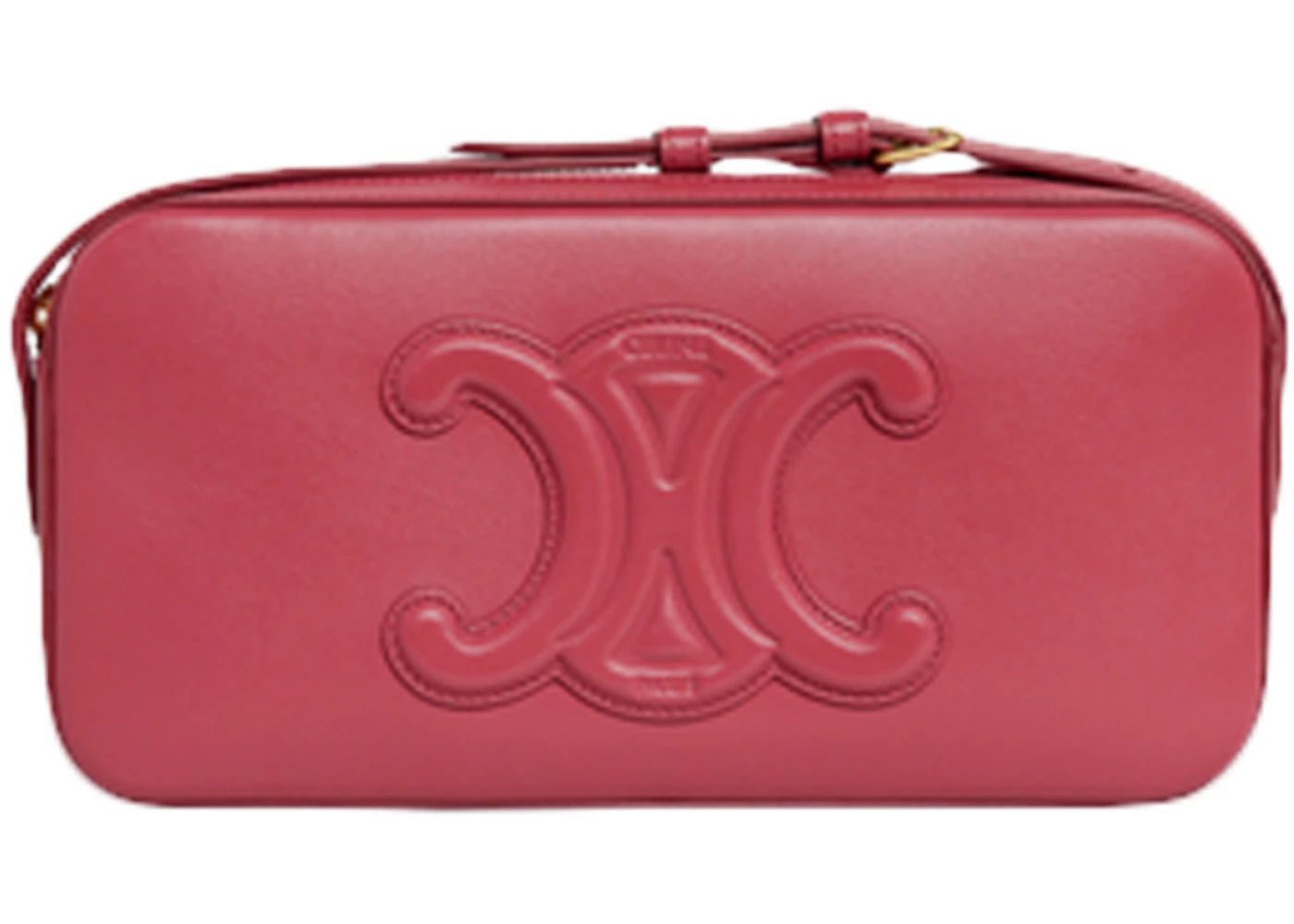 Celine Camera Shoulder Bag Triomphe Embroidery Lipstick