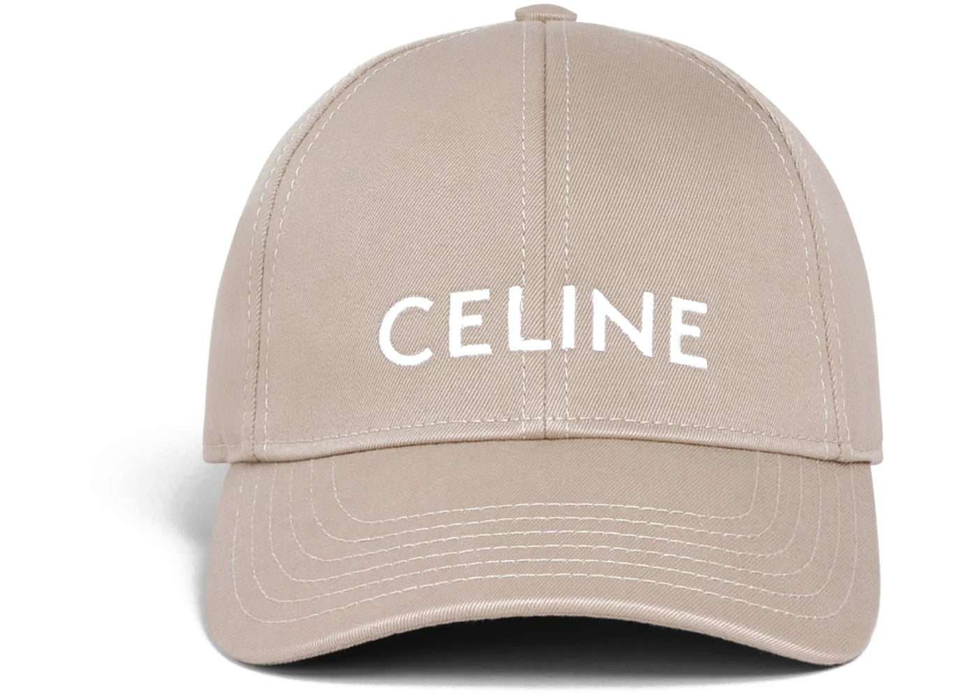 Celine Cotton Baseball Cap British Beige