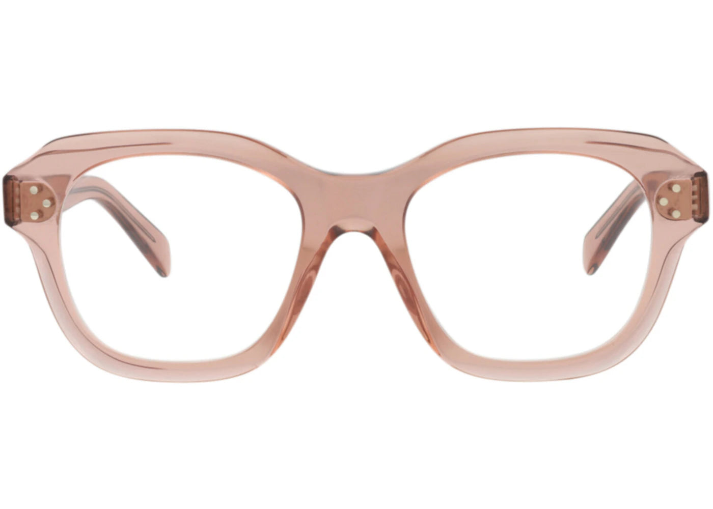 Celine Round-Frame Acetate Optical Frames Pink Pink Transparent (CL50124I-50-074)