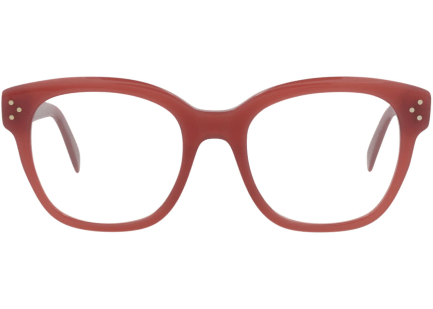 Celine Square-Frame Acetate Optical Frames Bordeaux Bordeaux Transparent (CL50086I-51-069)