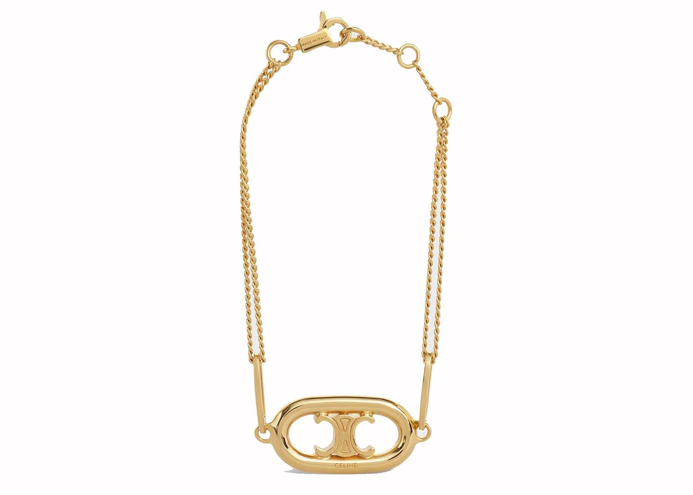 Celine Triomphe Brass with Gold Finish Bracelet Gold