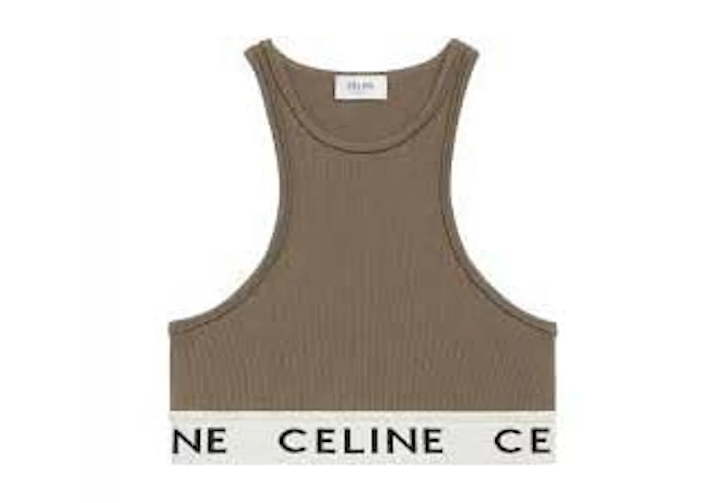Celine (W) Sports Bra In Athletic Knit Khaki/Cream