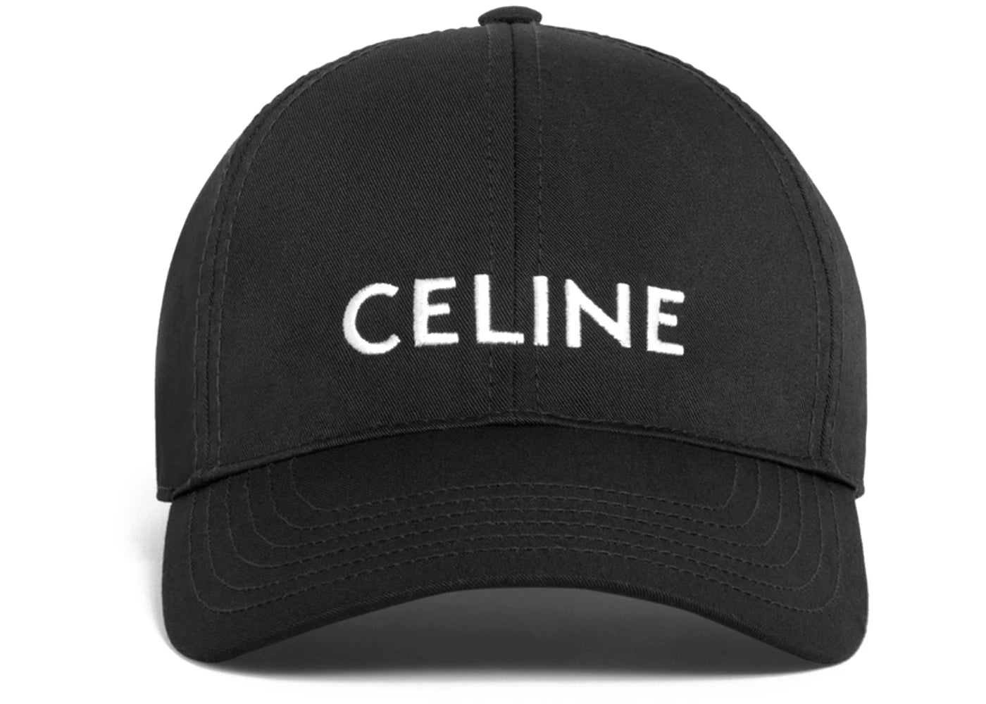 Celine Women's Cotton Baseball Cap Black