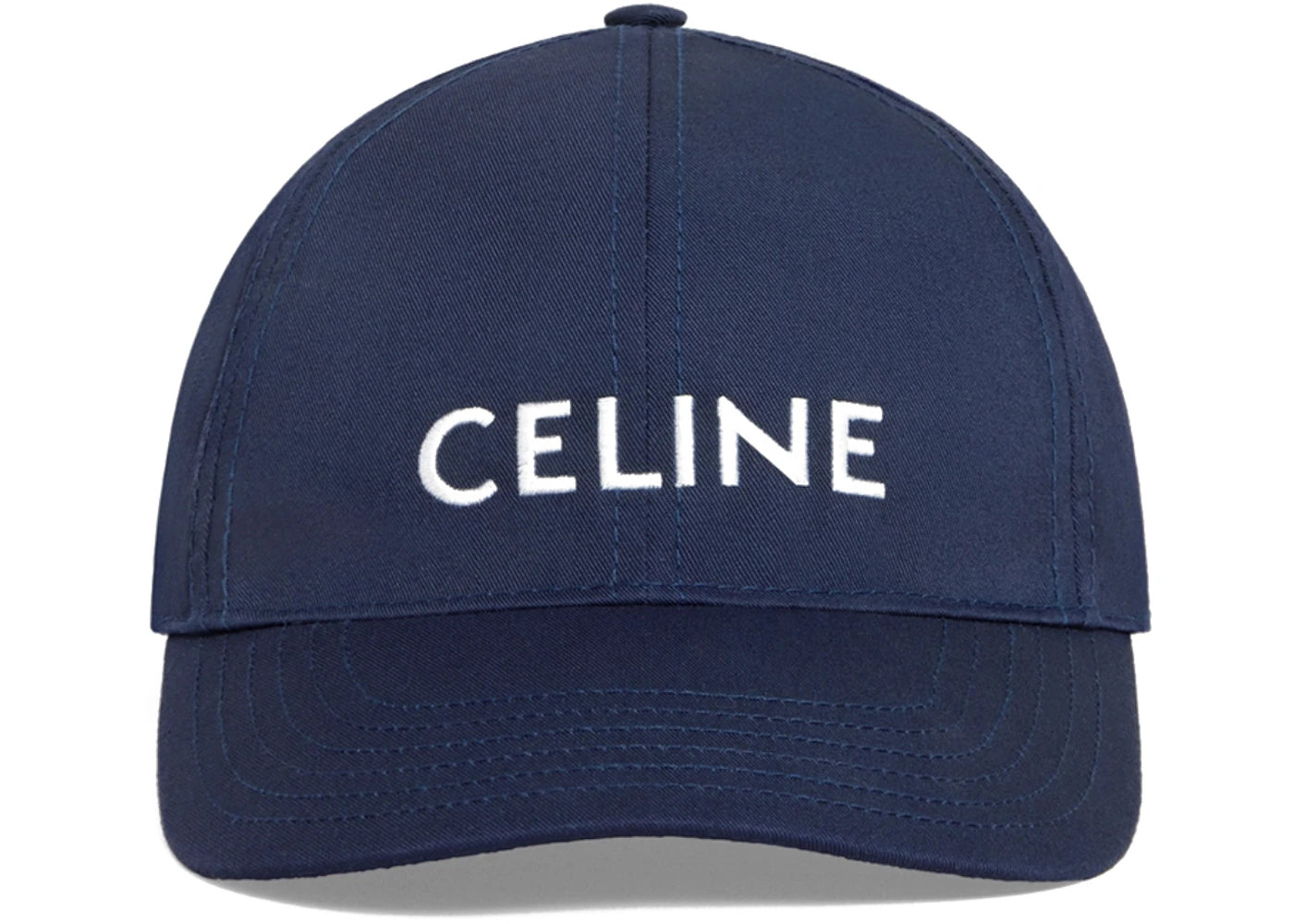 Celine Women's Cotton Baseball Cap Navy