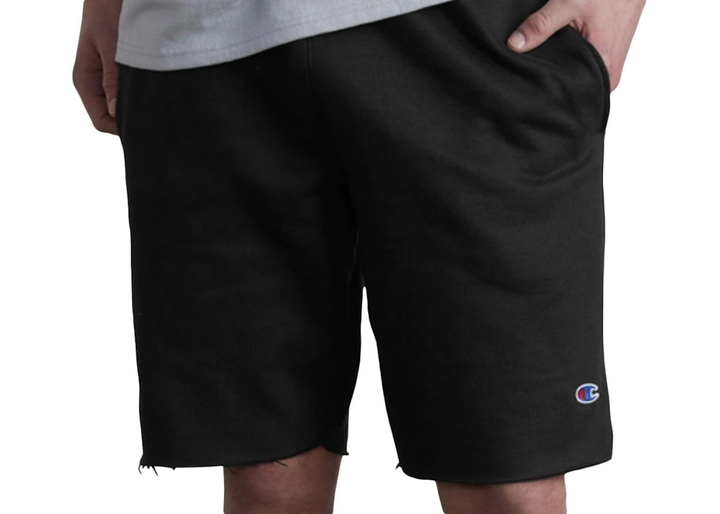 Champion Reverse Weave Cut Off Shorts Black