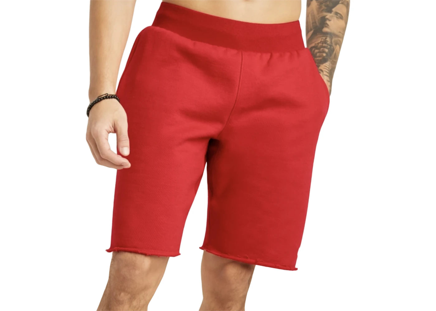 Champion Reverse Weave Cut Off Shorts Scarlet Red