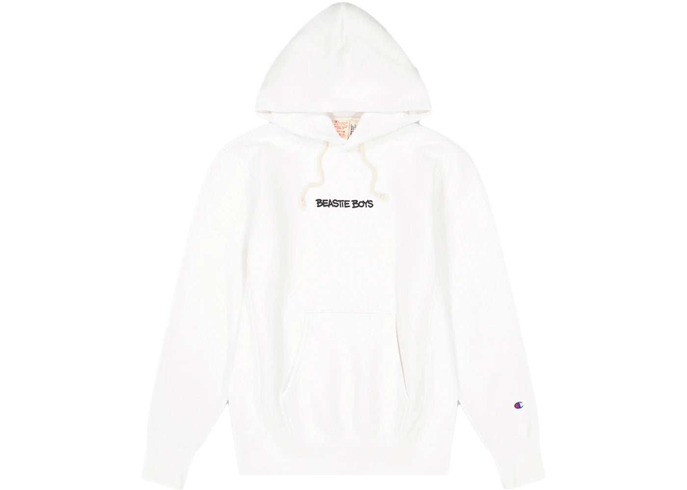 Champion x Beastie Boys x Eric Haze Check Your Head Reverse Weave Hoodie White