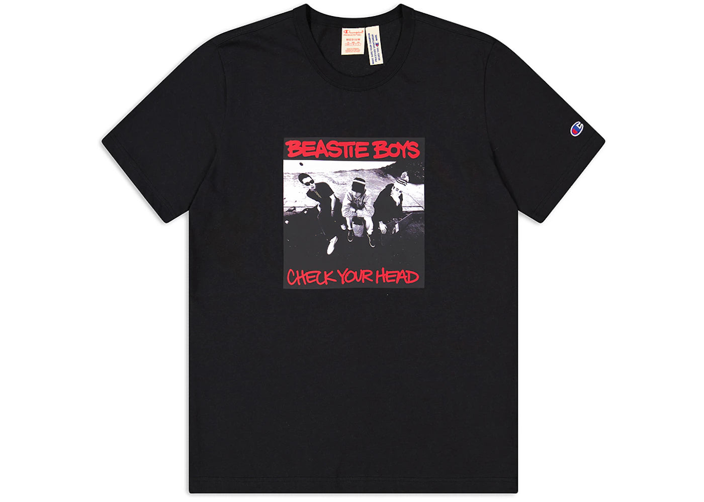 Champion x Beastie Boys x Eric Haze Check Your Head T-Shirt Black